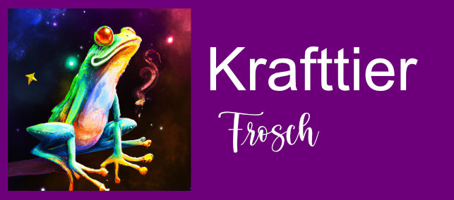 Krafttier Frosch Banner