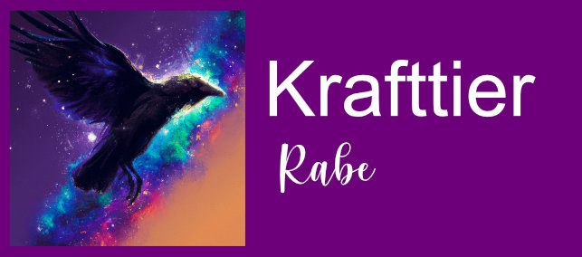Krafttier Rabe Banner