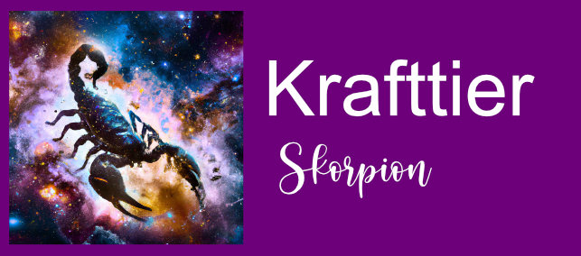 Krafttier Skorpion Banner