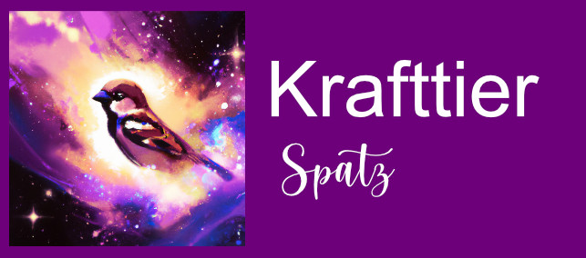 Krafttier Spatz Banner